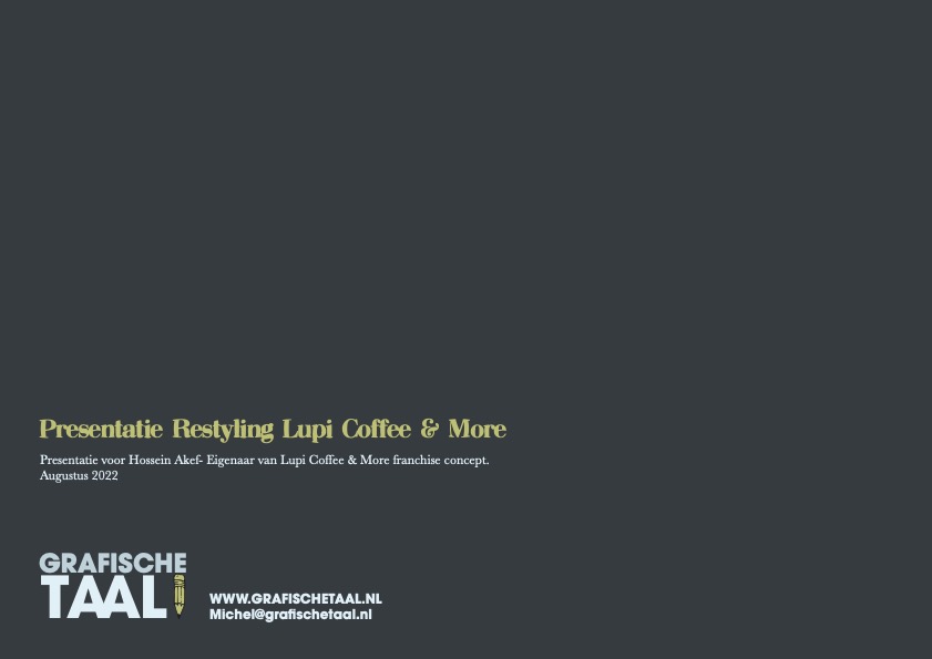 PRESENTATIE RE-STYLING LUPI COFFEE & MORE